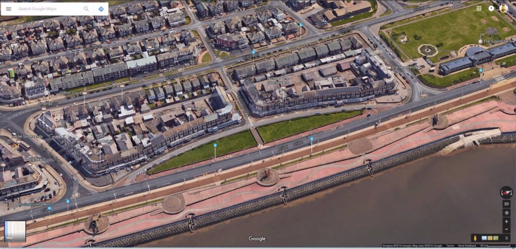 New South Promenade Blackpool, holiday accommodation. Photo: Google maps