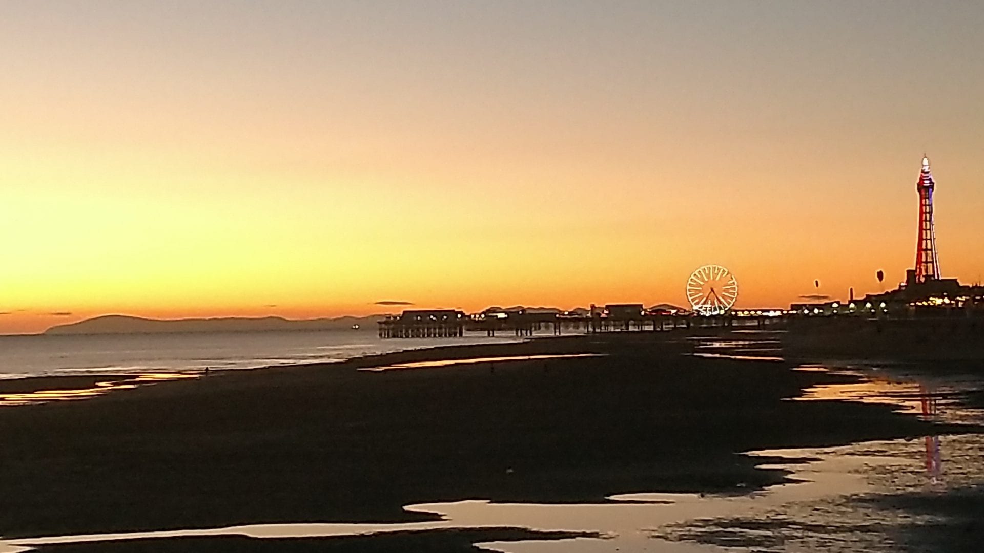 Blackpool View at sunset by Neil Curtis from Wolverhampton