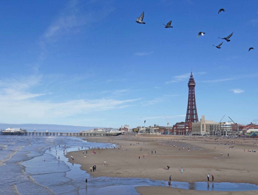 Blackpool from Central Pier, by Sue Massey
