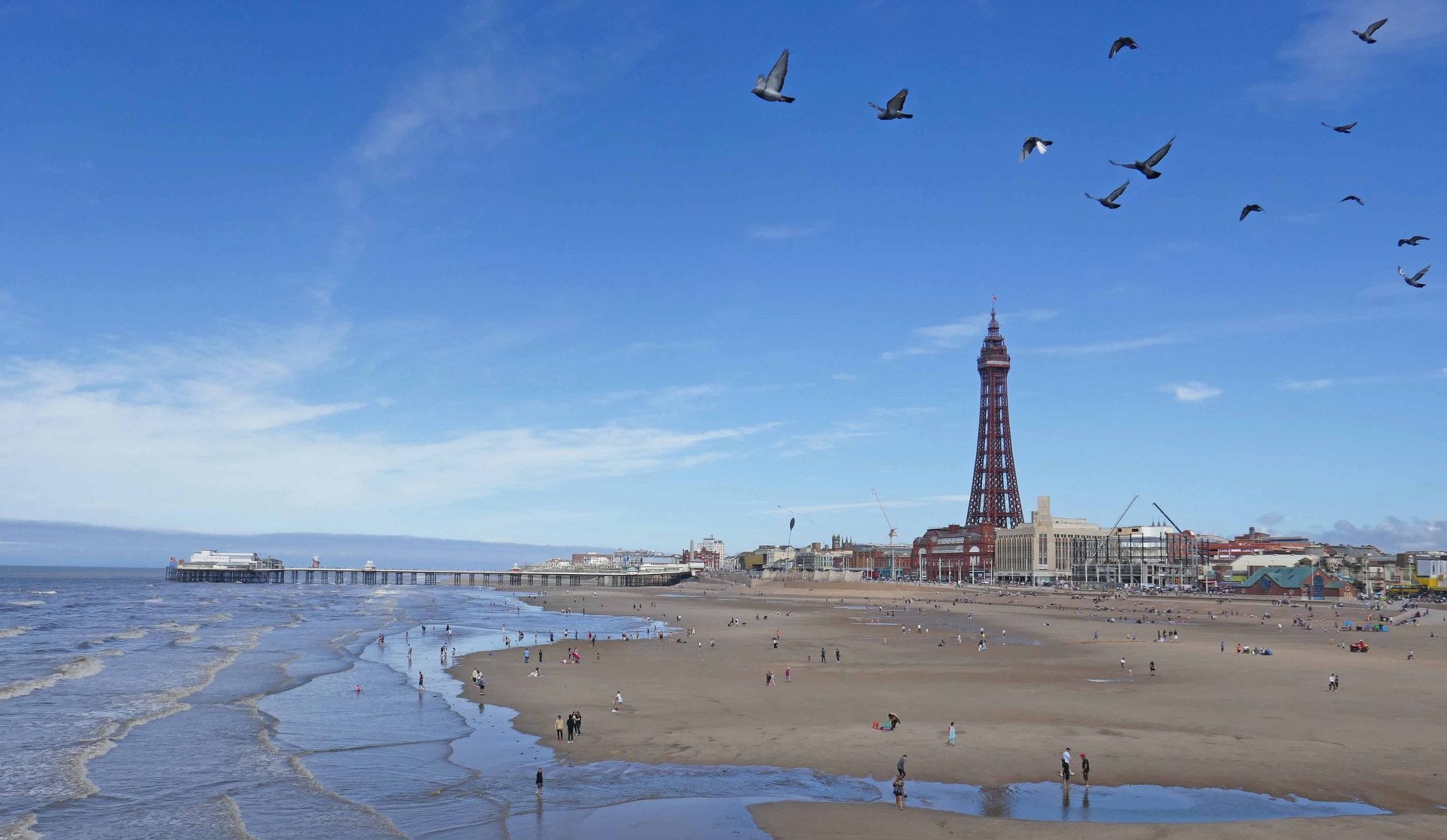 Blackpool from Central Pier, by Sue Massey