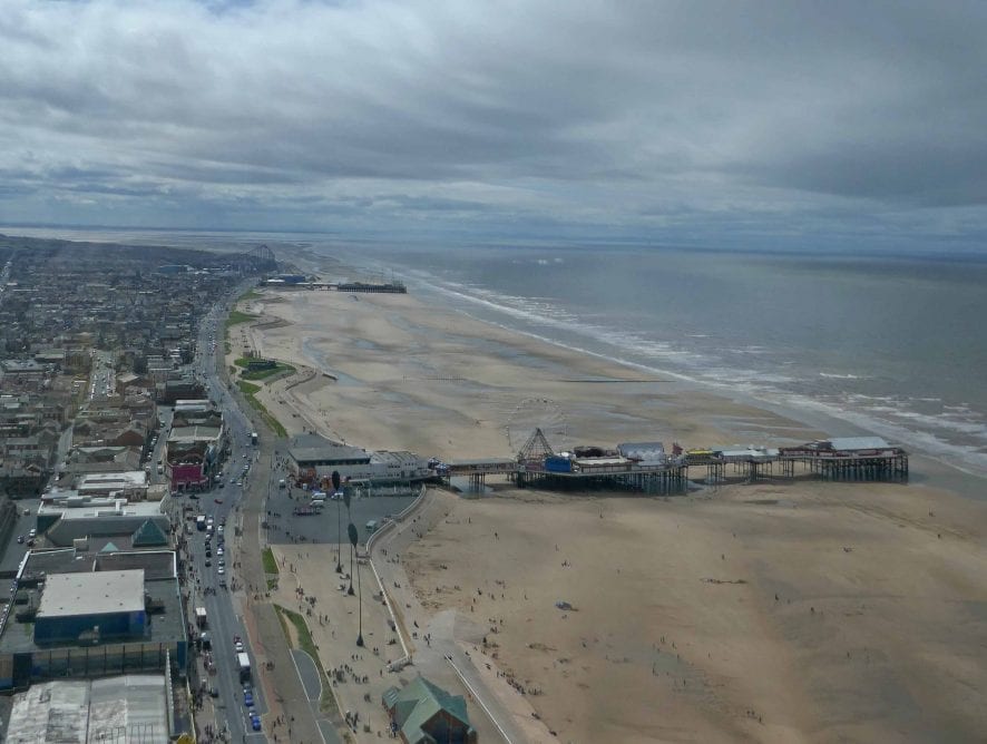 View South from the top of Blackpool Tower. Photo: Sue Massey