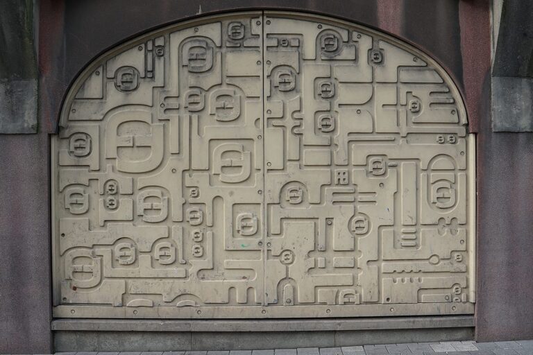 Fine Fare supermarket logo preserved in concrete panels at Wilko in Blackpool