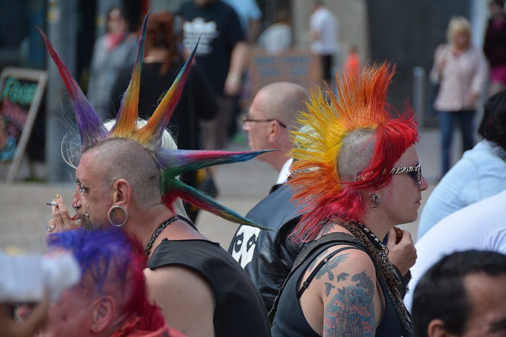 Punks in Blackpool for Rebellion Festival