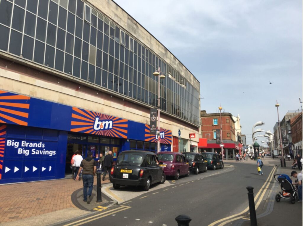 Church Street in Blackpool Town Centre • with Live Blackpool