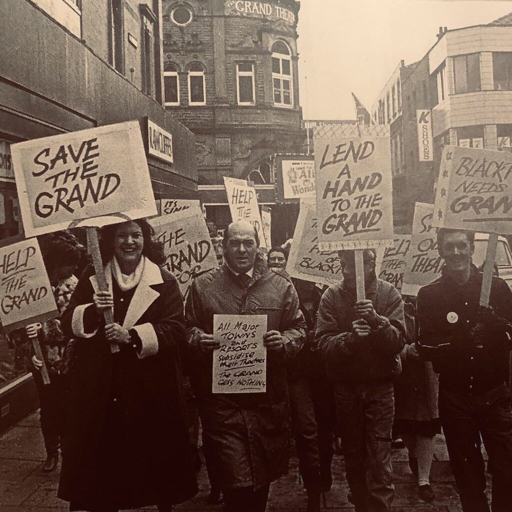 March to Save The Grand Theatre From Demolition (1974) © Blackpool Gazette JPI Media