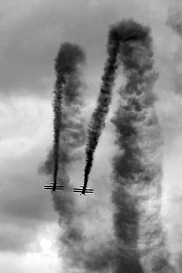 AeroSuperBatics Wing-Walkers. Photo: Barrie C Woods