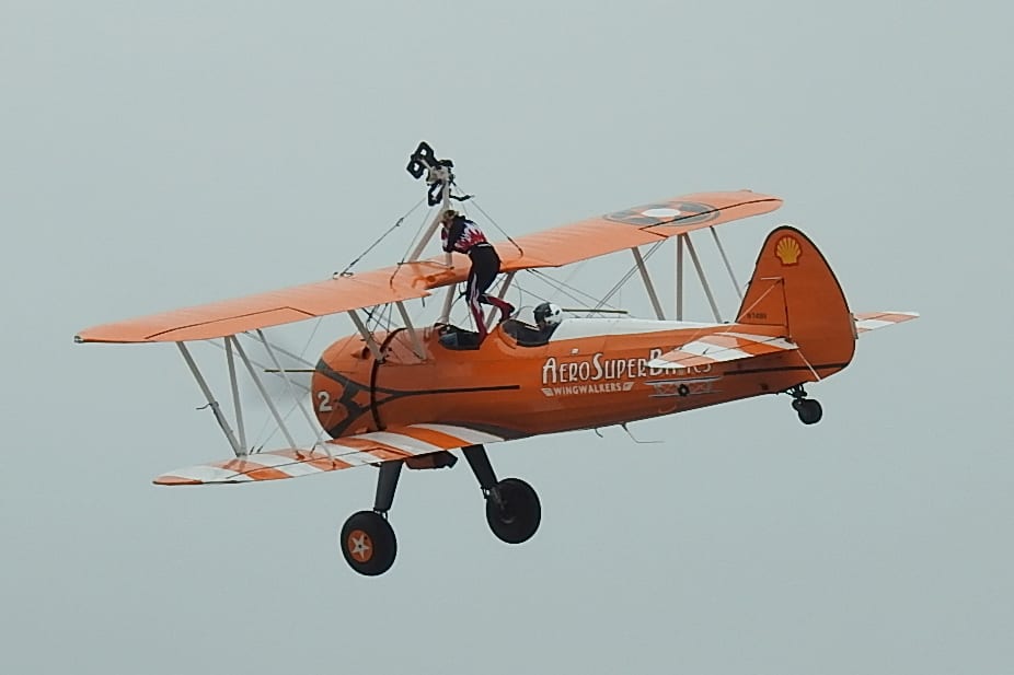 AeroSuperBatics Wing-Walkers. Photo: Barrie C Woods