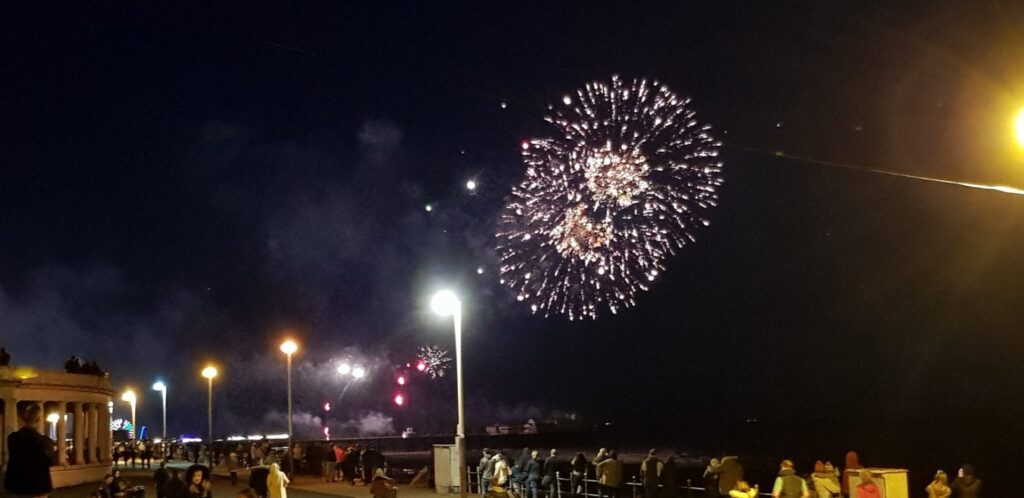 Blackpool World Firework Championships week 2, seen from the colonnades. Photo: Jackie Kenworthy