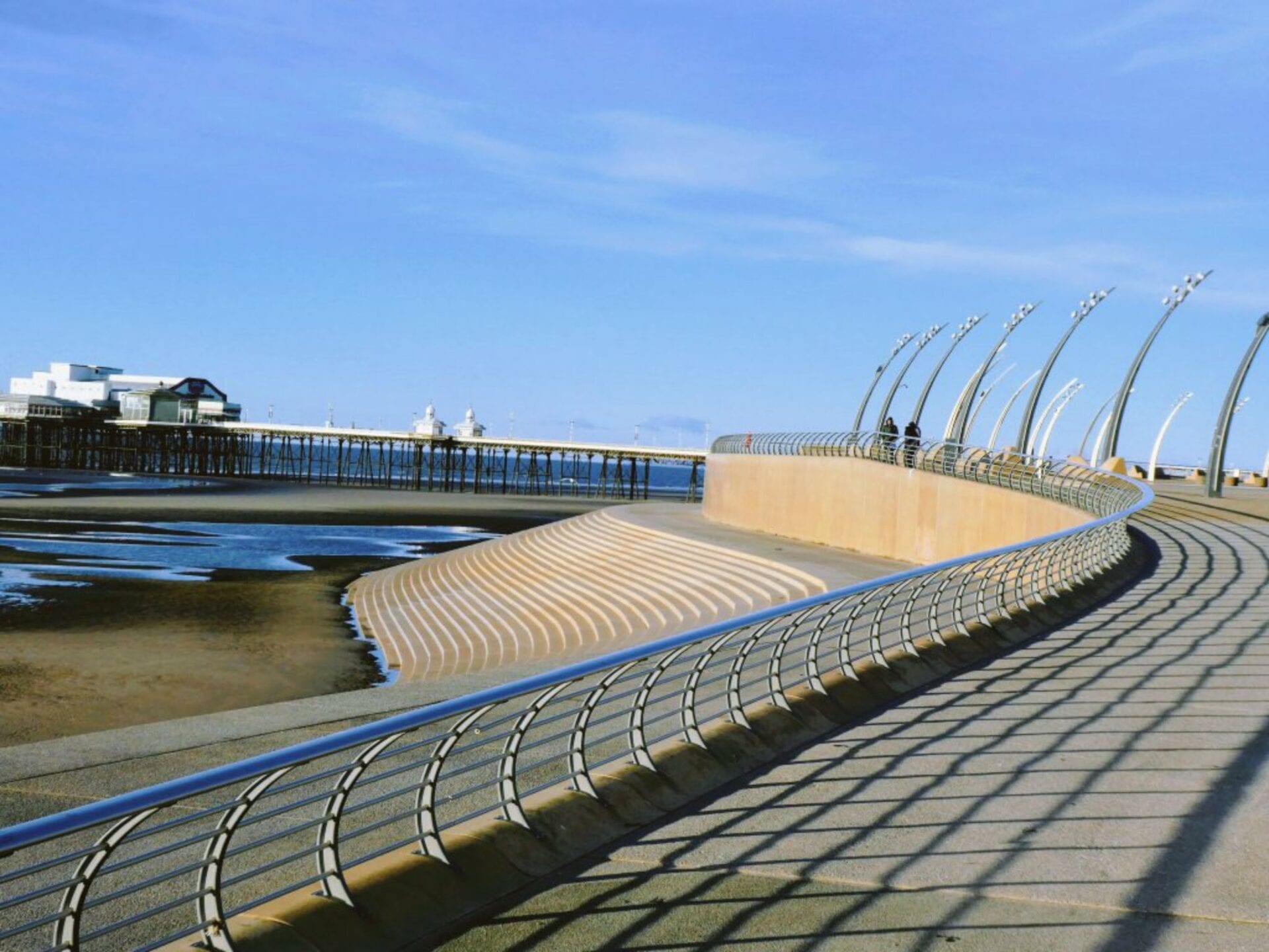 Blackpool promenade by Janet Parker