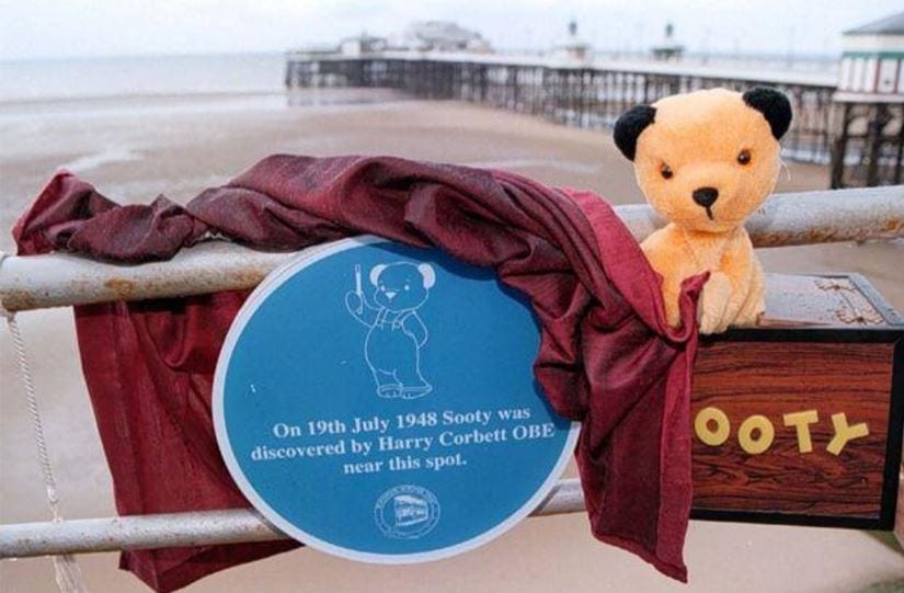 Sooty and his Blue Plaque