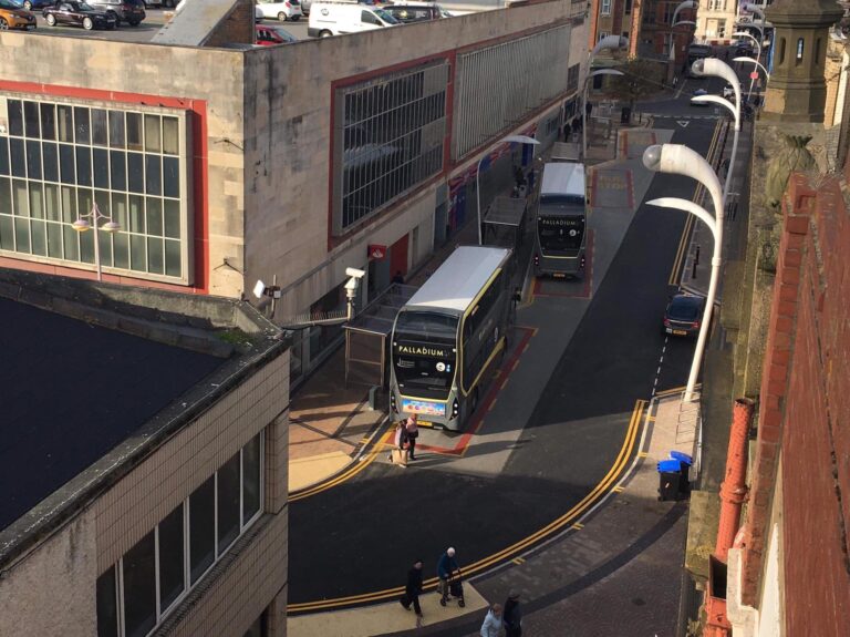 Blackpool Bus Hub at Corporation Street in the town centre