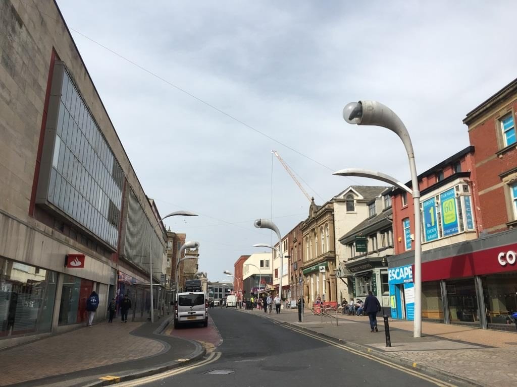 Corporation Street before the bus hub works were carried out