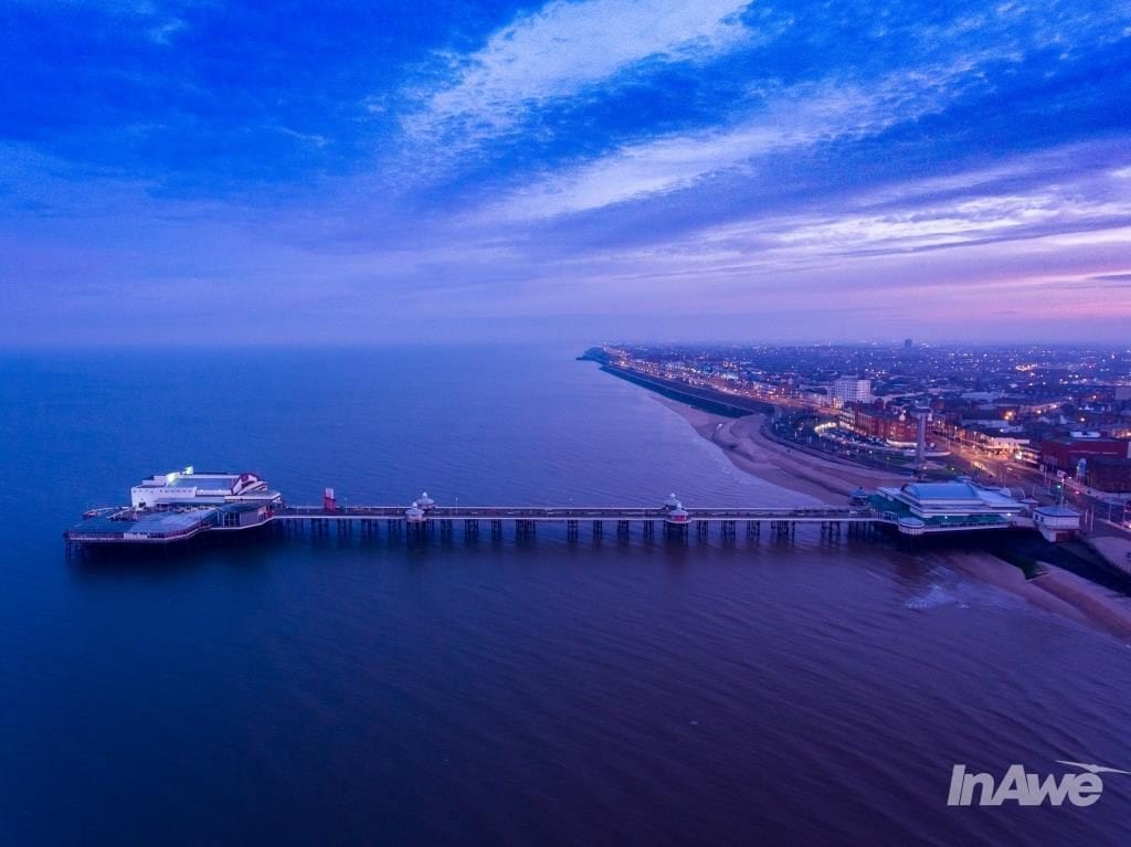 Aerial photo by In Awe Digital Media of Blackpool North Pier. Gallery of your Blackpool Photos
