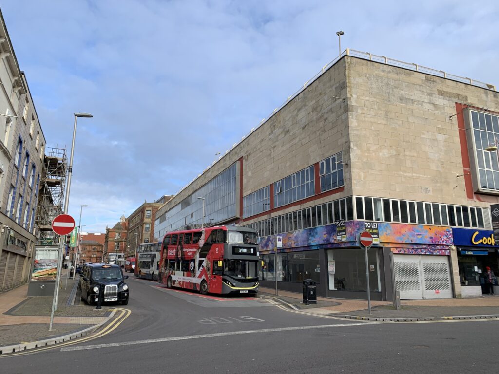 Bus hub at Market Street, Blackpool