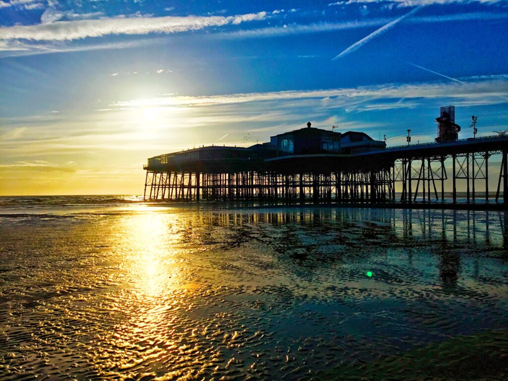 North Pier at sunset by John Barton