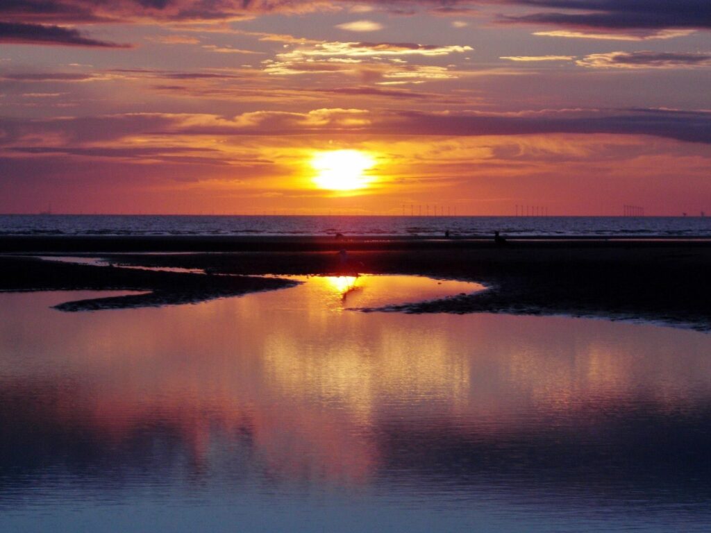 Sunset in Blackpool by Sheena Ann Brown