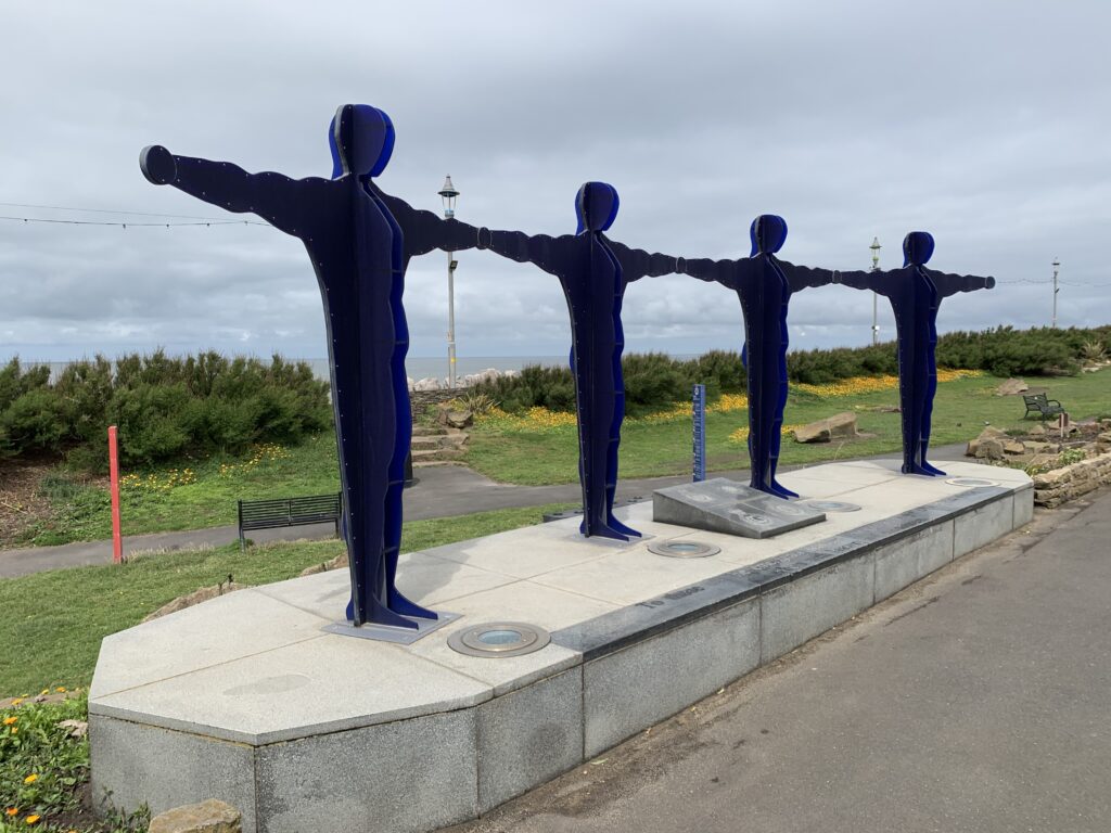 Blue Light Memorial in Jubilee Gardens Blackpool