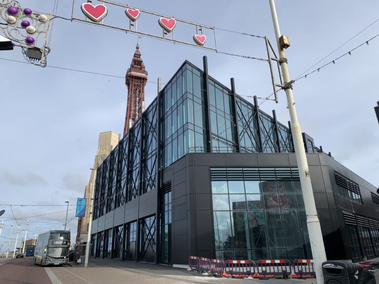 Sands Resort Hotel Blackpool, just one of the new hotels being built in Blackpool. Photo taken in October 2020