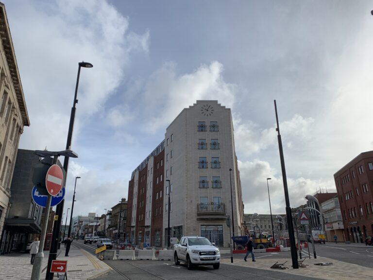 Premier Inn Blackpool North Pier - at the site of Yates Winelodge. Another of the new hotels being built in Blackpool.