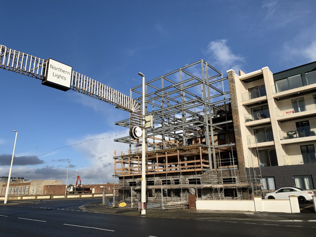 Building at Harrow Place being converted to residential apartments. Feb 2020