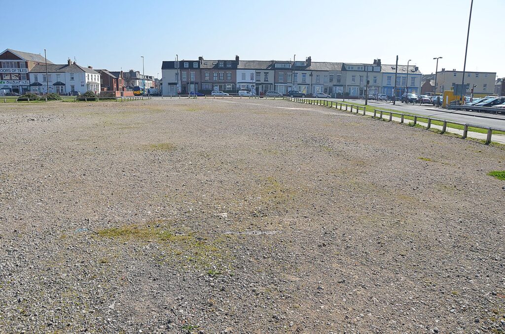 The land at Talbot Gateway before work started. Photo 28.3.12, copyright Visit Fylde Coast