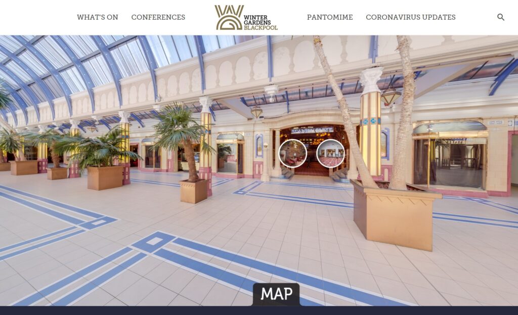 360 Tour of Blackpool Winter Gardens