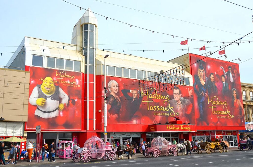 Madame Tussaud's Blackpool. The changing face of central promenade