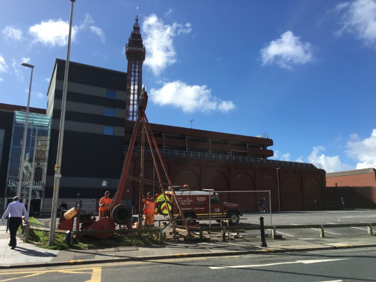Site investigations at the site of extending Houndshill Shopping Centre