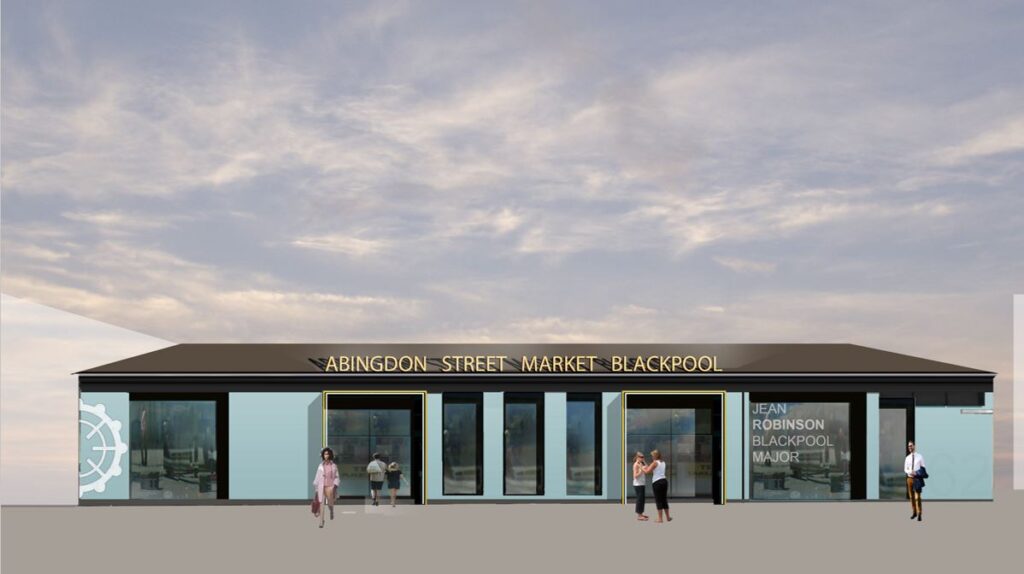 Visual of how the Cedar Square entrance to Abingdon Street Market will look