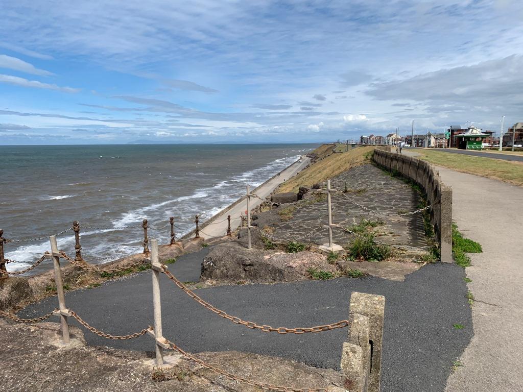 North Shore Cliffs at Bispham, looking north towards Cleveleys