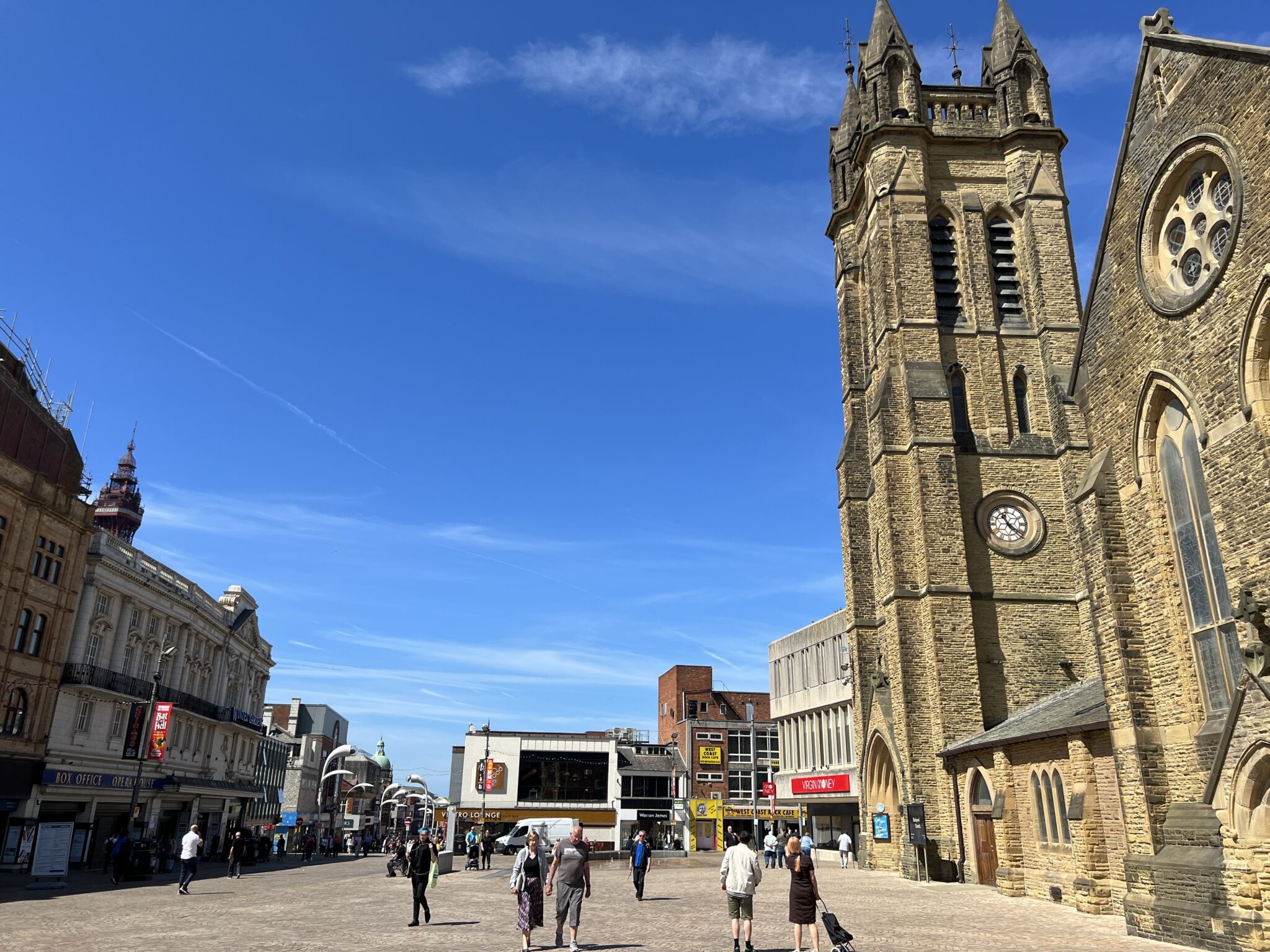 St John's Square at the heart of Blackpool Town Centre