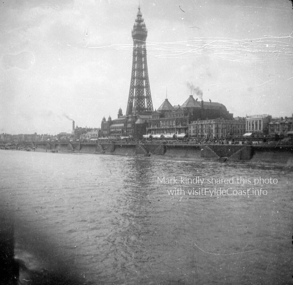 Blackpool Tower in the 1920's/30's. Photo kindly shared by Mark