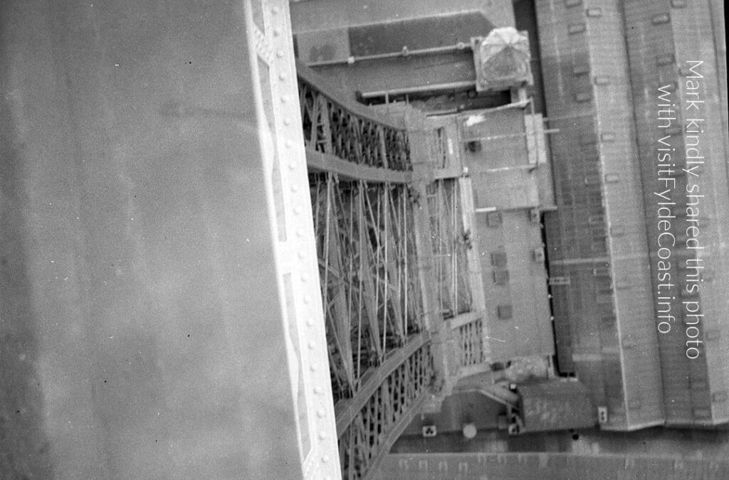 Looking down Blackpool Tower in the 1920's/30's. Photo kindly shared by Mark