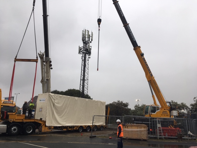 Installing the cable station for the North Atlantic Loop at Blackpool Airport