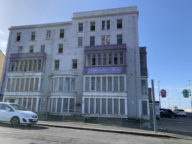 Ambassador Hotel, prior to demolition. Photo taken in August 2020