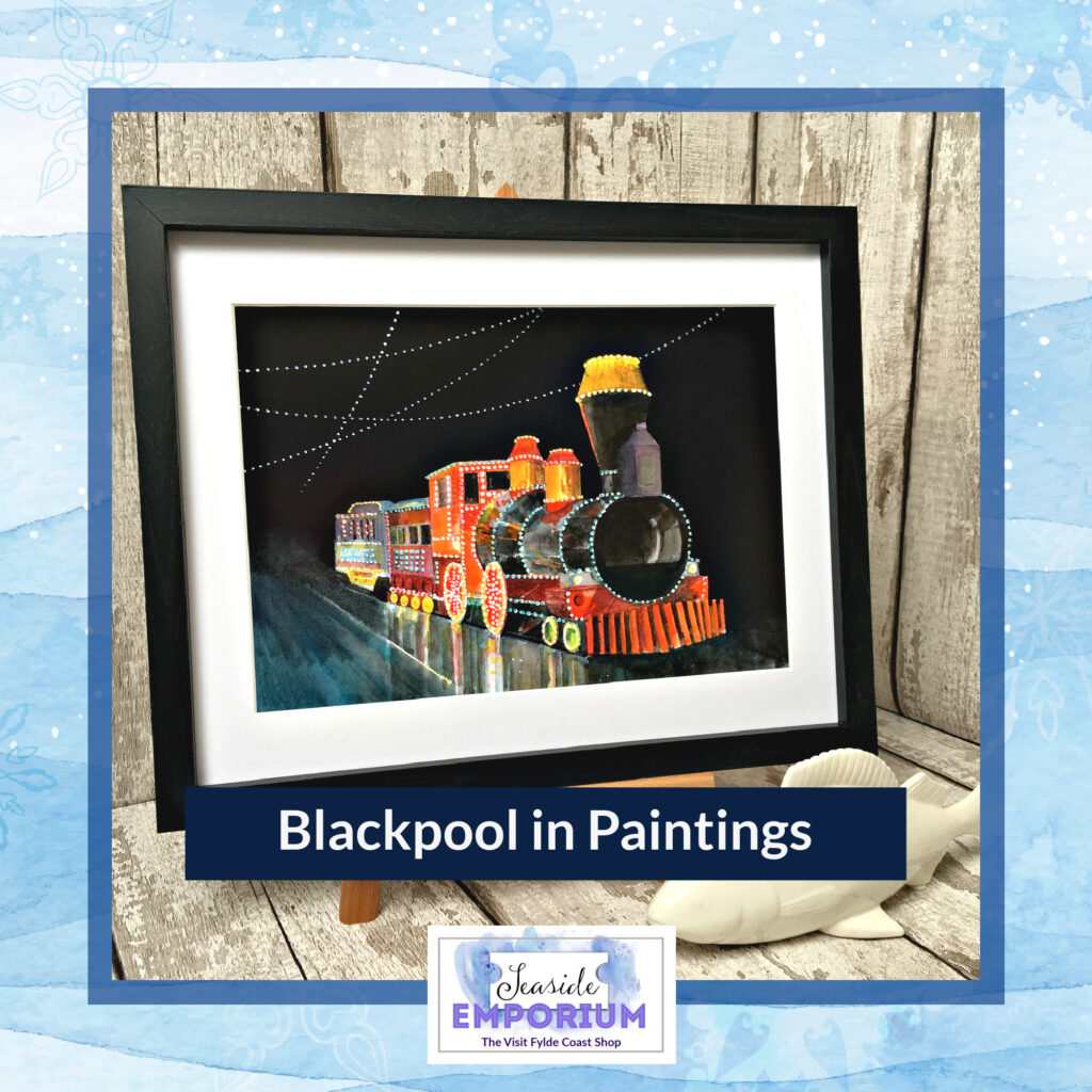 Paintings of Blackpool in the Visit Fylde Coast shop