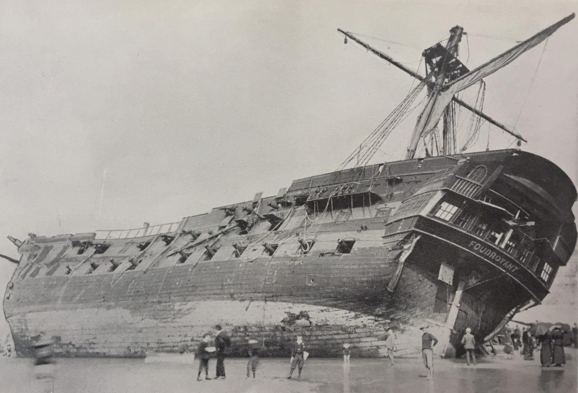 HMS Foudroyant, Nelson's Flagship, wrecked off North Pier