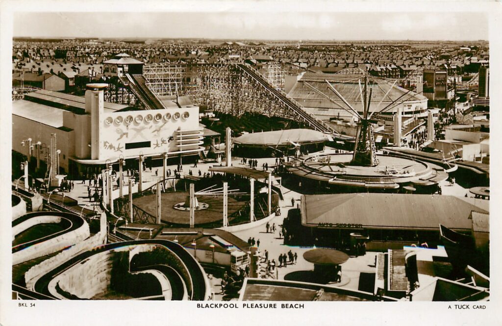 The site in 1947. Tuck Postcards