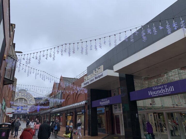 New Christmas Lights in Blackpool town centre