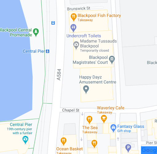 Google map showing 'Undercroft' toilets