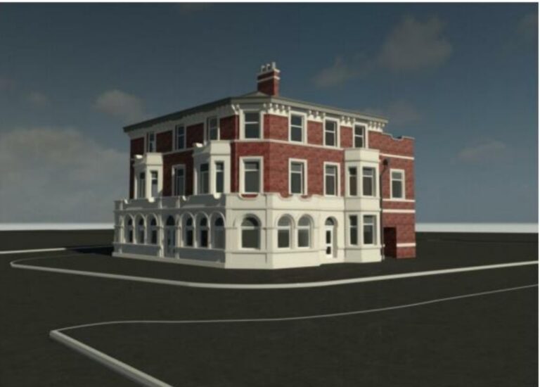 Artists impression of the Dental Surgery which replaces The Hop Inn