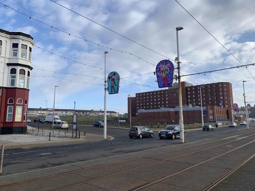 Site of the former Olympic pool on Blackpool seafront