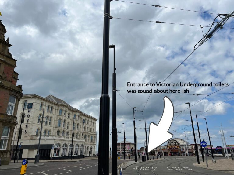 Location of old underground toilets at Talbot Road