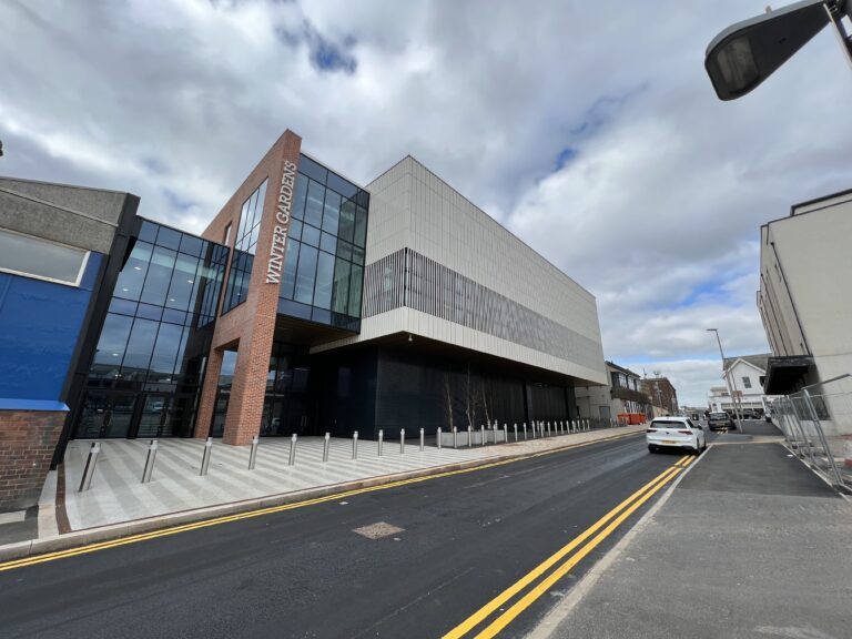 The completed Winter Gardens Conference Centre at Leopold Grove