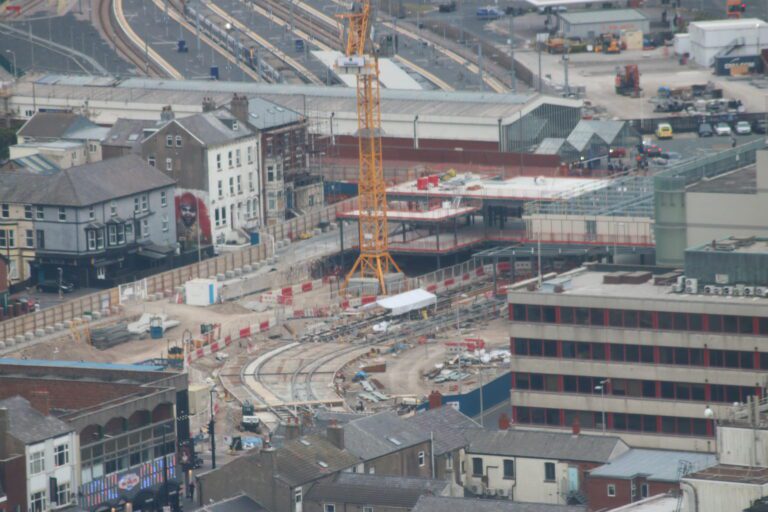 Tower top view of the tramway extension by Steven Hughes