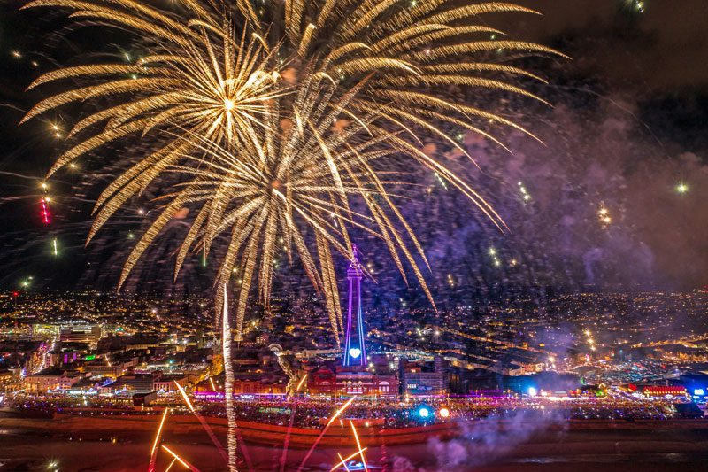 New Year's Eve Fireworks in Blackpool. Photo: Gregg Wolstenholme Photography for VisitBlackpool