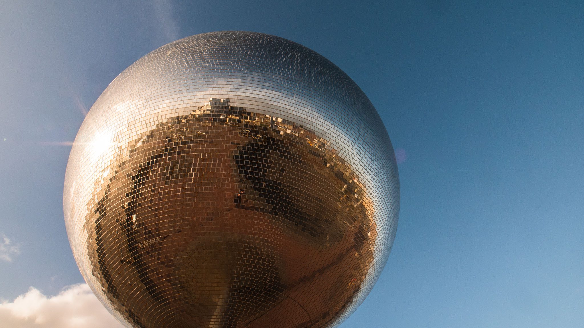 Completed Restoration of Blackpool's Mirror Ball