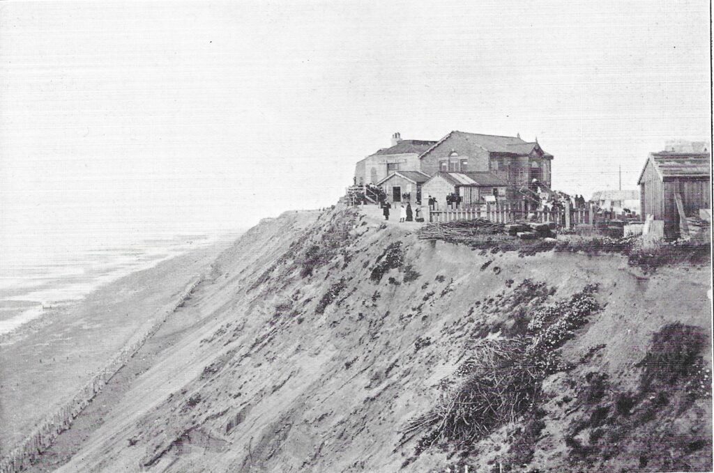 The Old Uncle Tom's Cabin, perched on the Cliff. Photo: from Blackpool's Progress booklet of 1926