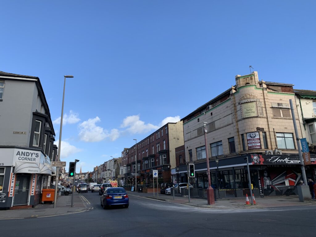 Albert Road crossroads with Coronation Street