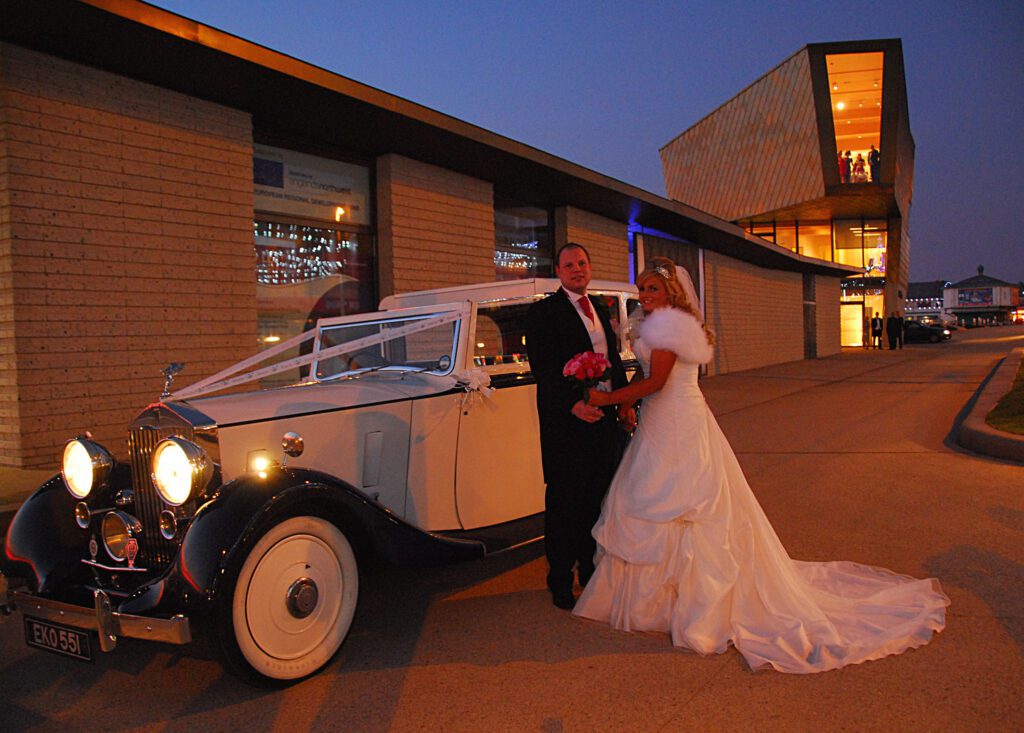 Mr and Mrs Garrick - the first couple to get married at Festival House